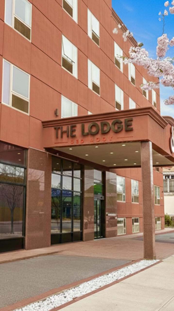 Exterior of hotel in Red Hook, Brooklyn