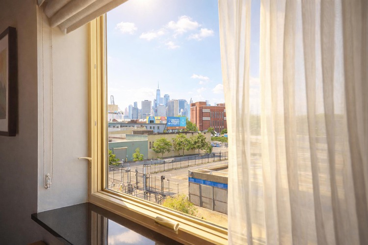 A view of Manhattan from the guest room window